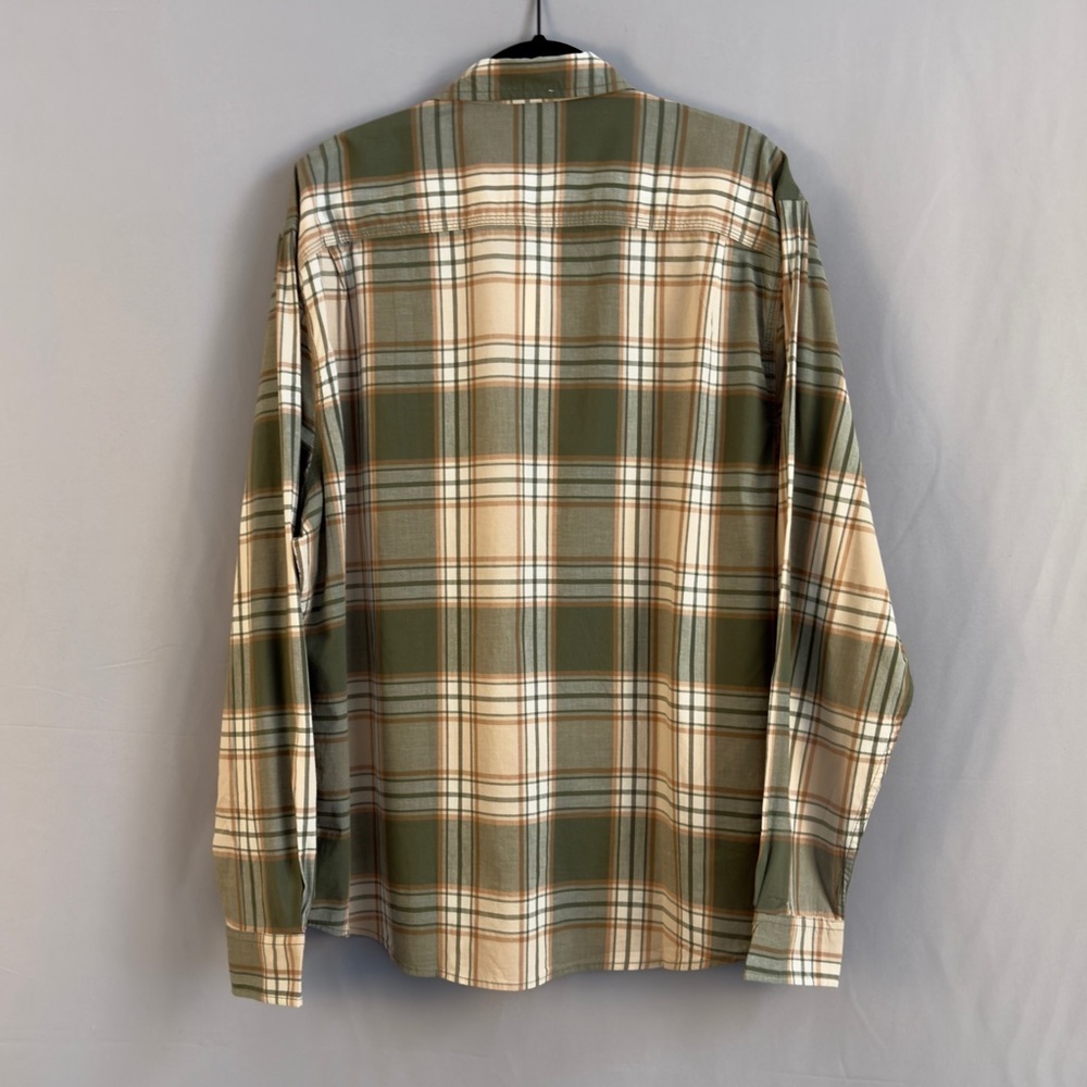 Lucky Brand Green and White Plaid Men's Shirt - Picture 4 of 5